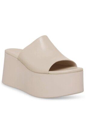 Platform Wedge Sandals Women's 7 Peep Open Toe Backless Slip on Wedges Slides